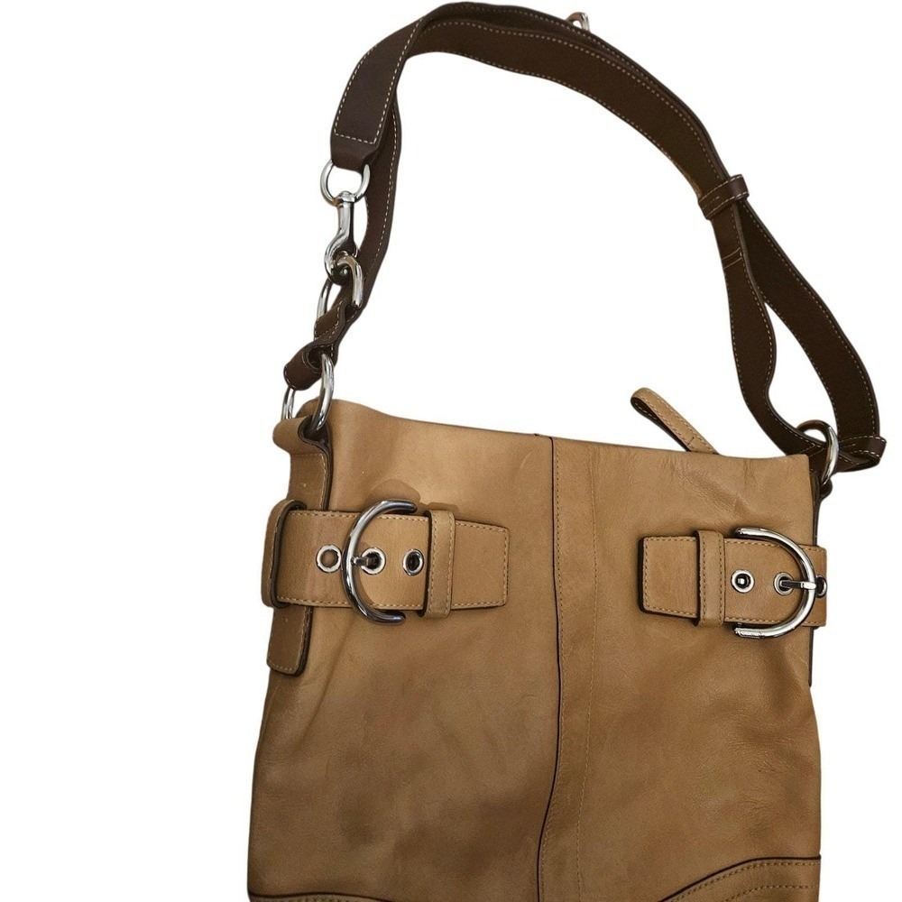 Vintage Coach 1452 Soho Soft Brown Leather Shoulder Bag + FREE Bag Charm 🎁 - Picture 3 of 14